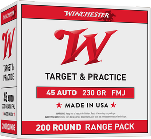 Winchester Usa Pistol 45 Acp Full Metal Jacket 230 Grain 200 Rounds