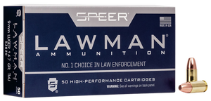 Speer Lawman 9mm Luger Total Metal Jacket 147 Grain 50 Rounds