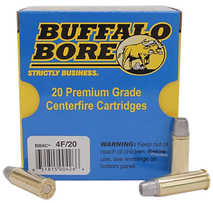 Buffalo Bore Ammunition 4F20 Deer Grenade Strictly Business 44Rem Mag +P 240gr Gas Checked Hollow Point 20 Rounds
