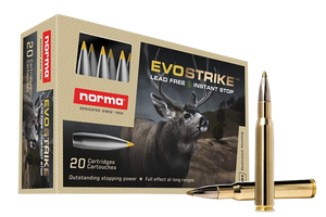 Norma Ammunition 20177342 Dedicated Hunting Evostrike 30-06Springfield 139gr Polymer Tip Boat Tail 20 Rounds