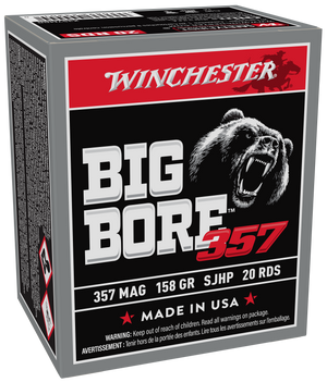 Winchester Big Bore .357 Magnum Semi Jacketed Hollow Point 157 Grain 20 Rounds