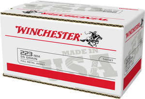 Winchester Usa Rifle 223 Remington Full Metal Jacket 55 Grain 200 Rounds