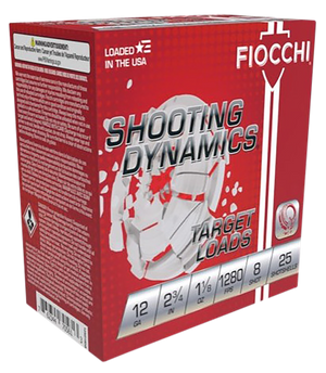 Fiocchi 12SDHV8 Shooting Dynamics Target 12Gauge 2.75" 1 1/8oz 8Shot 25 Rounds
