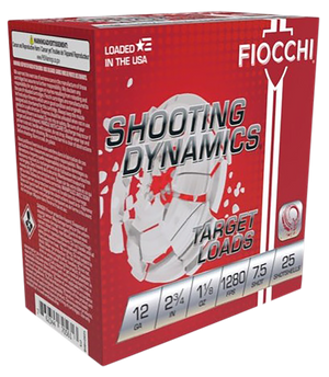 Fiocchi 12SDHV75 Shooting Dynamics Target 12Gauge 2.75" 1 1/8oz 7.5Shot 25 Rounds