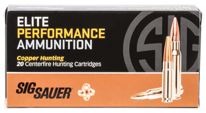 Sig Sauer E243H120 Elite Copper Hunting  243Win 80gr Copper Solid 20 Rounds