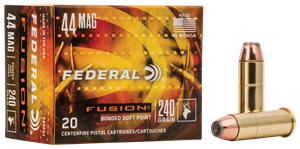 Federal Fusion 44 Remington Magnum Fusion Soft Point 240 Grain 20 Rounds