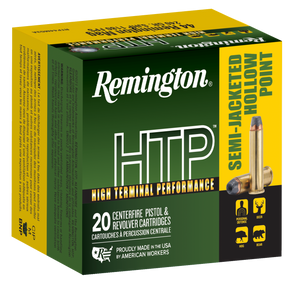 Remington HTP Handgun Ammo 44 Remington Magnum SJHP 240 Grain 20 Rounds