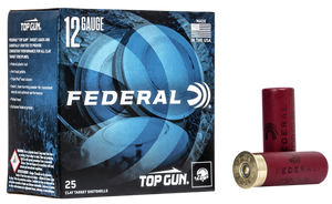 Federal Top Gun Shotgun Ammo 12 ga. 2.75 in. 2 3/4 Dr. 1 1/8 oz. 8 Shot 25 rd.