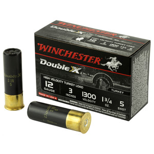 Winchester Double X High Velocity Turkey Load 12 ga. 3 in. 1 3/4 oz. 5 Shot 10 rd.