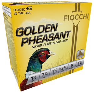 Fiocchi 12GP6 Golden Pheasant Extrema 12Gauge 2.75" 1 3/8oz 6Shot 25 Rounds