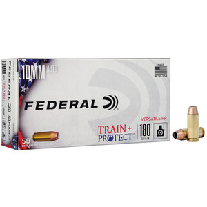 Federal Train + Protect 10mm Auto Versatile Hollow Point 180 Grain 50 Rounds