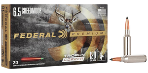 Federal Premium 6.5 Creedmoor Trophy Copper 120 Grain 20 Rounds