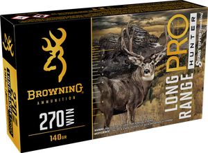 Browning Ammo B192502702 Long Range Pro  270Win 140gr 20 Rounds