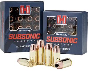 Hornady, Subsonic, 9mm Luger, Hornady XTP Subsonic, 147 Grain, 25 Rounds
