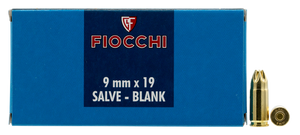 Fiocchi 9MMBLANK Pistol Blank 9mmLuger 50 Rounds