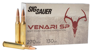 Sig Sauer Venari 270 Winchester Soft Point 130 Grain 20 Rounds