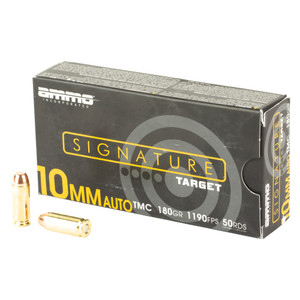 Ammo Inc 10180TMCA50 Signature  10mm Auto 180gr Total Metal Case 50 Per Box/20 Case