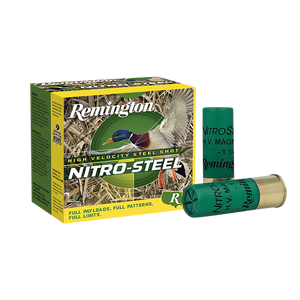 Remington Nitro Steel High Velocity Magnum Loads 12 ga. 3 in. 1 3/8 oz. 2 Shot 1300 FPS 25 rd.