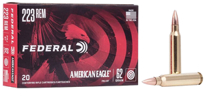 Federal American Eagle 223 Remington Full Metal Jacket 62 Grain 20 Rounds