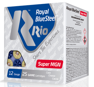 Rio Ammunition RBSSM40BB BlueSteel Royal 12Gauge 3.50" 1 3/8oz 2Shot 25 Rounds