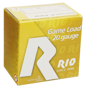 Rio Ammunition RC20MGN6 Game Load  20Gauge 3" 1 1/4oz 6Shot 25 Rounds
