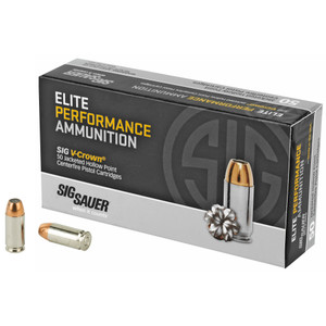 Sig Sauer V-Crown 40 S&W Jacketed Hollow Point 165 Grain 50 Rounds