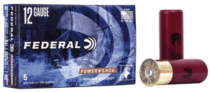 Federal Power-Shok Shot 12 Gauge 2.75 in. 9 Pellets 00 Buck 5 rd.