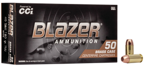 CCI Blazer Brass Pistol Ammo 40 S&W 180 gr. FMJ Flat Nose 50 rd.