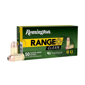 Remington Ammunition 27685 Range Clean 40S&W 180gr Flat Nose Enclosed Base 50 Rounds