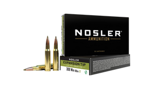 Nosler Expansion Tip 308 Winchester Expansion Tip Spitzer 168 Grain 20 Rounds