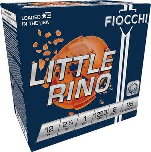FIOCCHI LITTLE RINO 12GA 2.75" - 12tx8