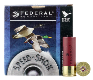 Federal Speed-Shok Load 12 Gauge 2.75 in. 1 1/8 oz. 3 Shot 25 rd.