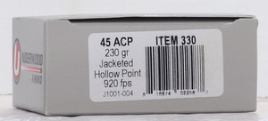 UNDERWOOD 45 ACP 230GR JHP