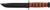 Ka-Bar 1217 USMC Fight/Utility 7" Fixed Clip Point Plain Black 1095 Cro-Van Blade. Brown Leather Handle. Includes Sheath - 1217 - 617717212178