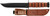 Ka-Bar 1217 USMC Fight/Utility 7" Fixed Clip Point Plain Black 1095 Cro-Van Blade. Brown Leather Handle. Includes Sheath - 1217 - 617717212178
