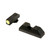 AmeriGlo GL354 Sight Set Glock Front Green LumiGreen Outline Rear Serrated