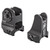 Daniel Defense 1908809116 AR-15 Iron Sight Set  Black Hardcoat Anodized Fixed Front & Rear Sight - 1908809116 - 815604010870