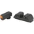 AmeriGlo Trooper GL818 Glock 17 19 Green Front Orange Outline Green Rear Sight