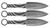 Kershaw ION Throwing Knives 4-1/2" Spear Point Blade 3/ct - 1747BWX - 087171039084