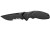 CRKT K800KKP Shenanigan  3.35" Folding Drop Point Veff Serrated Black Stonewashed 4116 Stainless Steel Blade/ Black GRN Handle Includes Pocket Clip - K800KKP - 794023980028