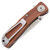S.O.G SOGTWI17CP Twitch II 2.65" Folding Drop Point Plain Satin AUS-8A SS Blade Brown Rosewood Handle Includes Pocket Clip - SOGTWI17CP - 729857998758