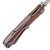 S.O.G SOGTWI17CP Twitch II 2.65" Folding Drop Point Plain Satin AUS-8A SS Blade Brown Rosewood Handle Includes Pocket Clip - SOGTWI17CP - 729857998758