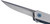 CRKT 7081 CEO Microflipper Micro 2.36" Flipper Drop Point Plain Satin 12C27 Sandvik Blade, Silver Textured w/Blue Liner & Accents Aluminum Handle, Includes Pocket Clip - 7081 - 794023708103
