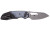 CRKT 5410 Attaboy  2.73" Folding Drop Point Plain Stonewashed D2 Steel Blade/Black/Silver GRN Handle Includes Pocket Clip - 5410 - 794023541007