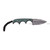 CRKT 2396 Minimalist  2.15" Fixed Spear Point Plain Stonewashed 8Cr13MoV SS Blade/Green Polished Resin Infused Fiber Handle