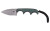 CRKT 2396 Minimalist  2.15" Fixed Spear Point Plain Stonewashed 8Cr13MoV SS Blade/Green Polished Resin Infused Fiber Handle - 2396 - 794023239607