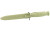 Glock KF039181 Field  7" Fixed Clip Point Plain/Saw Black High Carbon Steel Blade Battle Field Green Textured Trimond Polymer Handle Features Clamshell Packaging - KF039181 - 764503007132