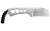 CRKT 2130 Razel Chisel 2" Fixed Plain Stonewashed 8Cr13MoV SS Blade/Silver Skeletonized Stainless Steel Handle Includes Cord Fob/Sheath - 2130 - 794023213003