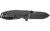 CRKT 2493 SQUID Assisted 2.37" Folding Drop Point Plain Black Stonewashed 8Cr14MoV SS Blade/Black Stonewashed Stainless Steel Handle Includes Pocket Clip - 2493 - 794023249309