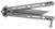 Kershaw 5150 Lucha  4.60" Butterfly Drop Point Plain Stonewashed 14C28N Steel Blade Bead Blasted Stainless Steel Handle - 5150 - 087171058412